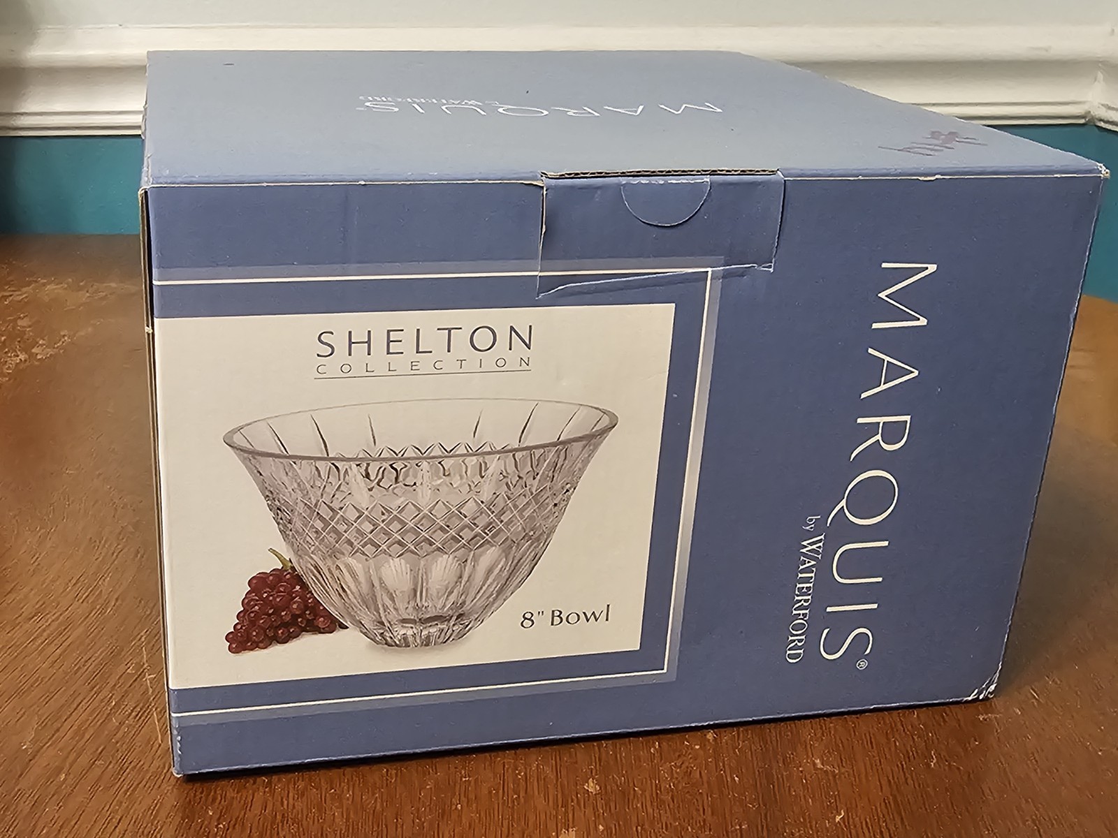 Waterford Crystal Marquis 8” Bowl Shelton Collection New with Original Box