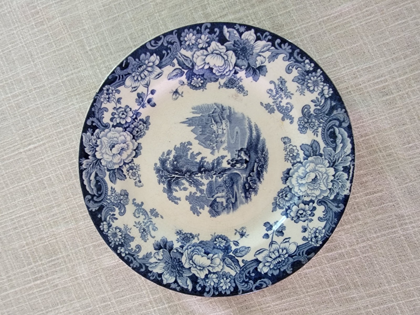 early blue transferware kenilworth Allertons Ltd England