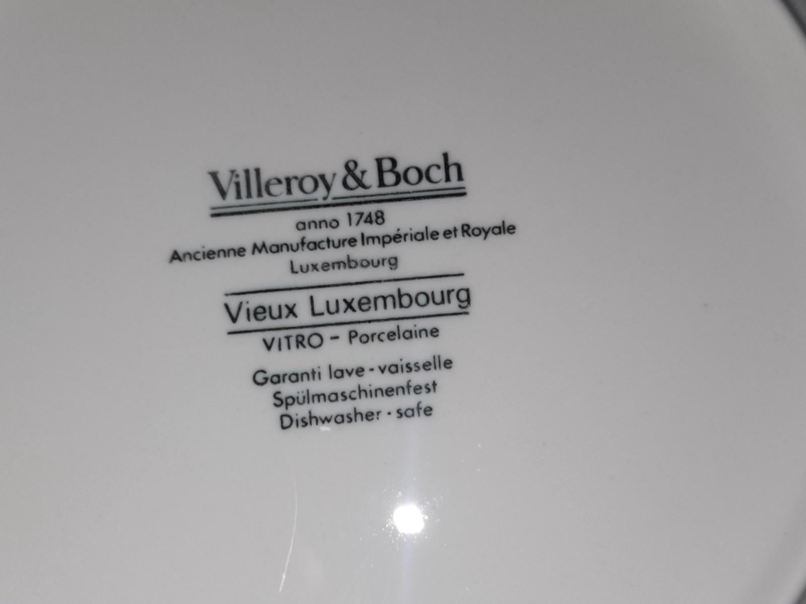 Set of 4 Villeroy & Boch Vieux Luxembourg 7-7/8″ Salad Plates