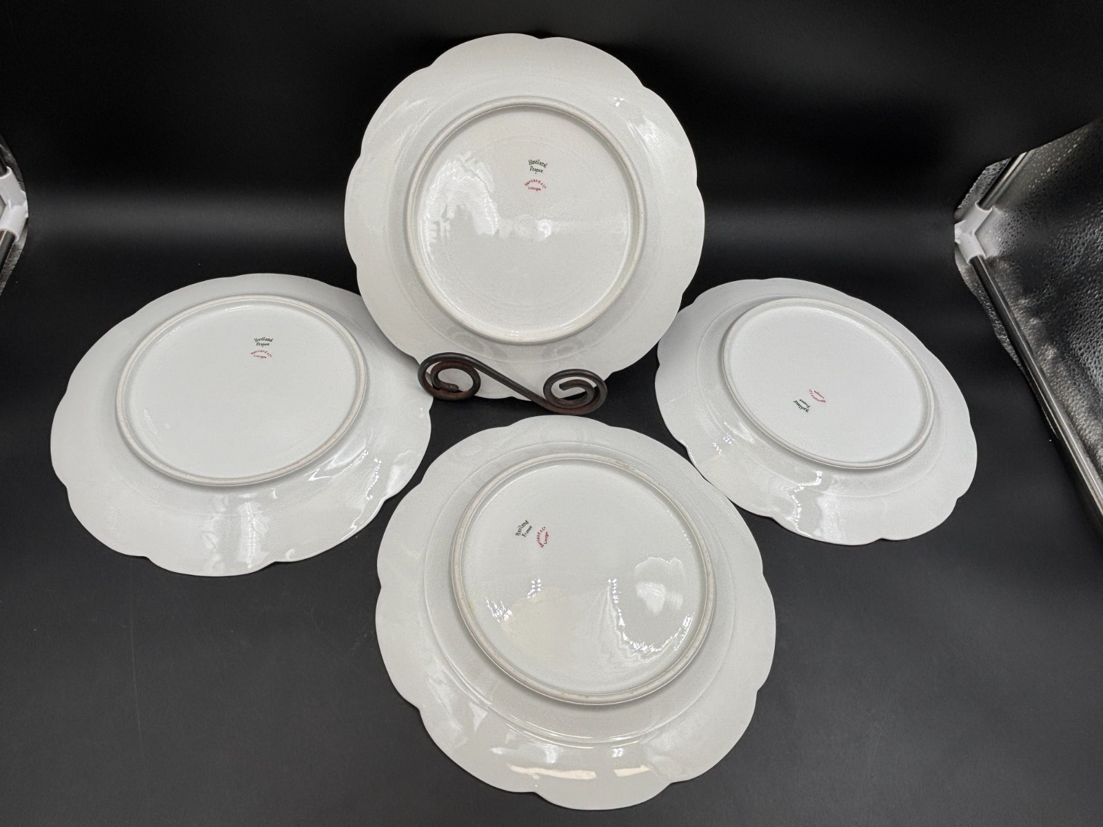 Haviland “SCHLEIGER 524″ Germany ~ Set of 4 ~ Dinner Plates ~ 9 3/4”