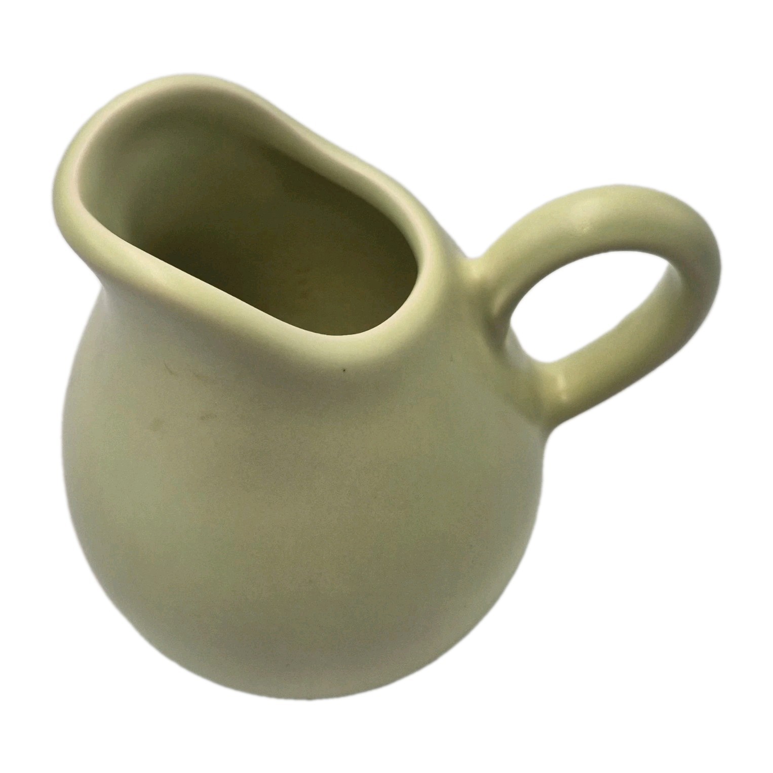 Pfaltzgraff Terrace Pistachio Green Stoneware Creamer 4.5″ Tall