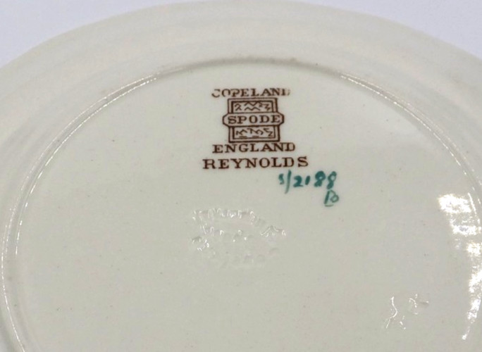 Spode England Reynolds Pattern Pair of Bread & Butter Plates 5 1/2 Inches