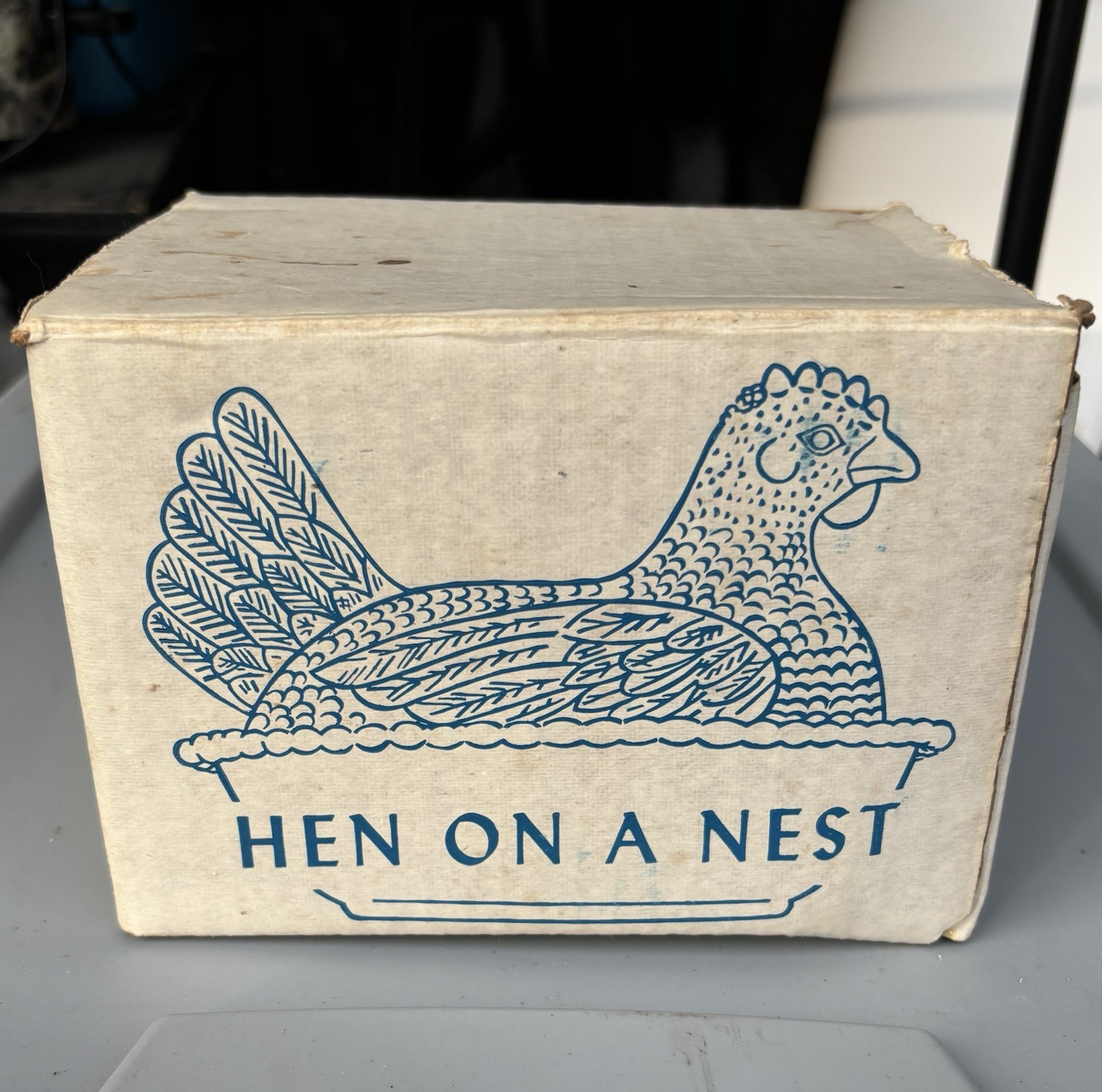 Indiana Glass Hen On Nest Authentic Milk Glass #7155 **BOX ONLY!!