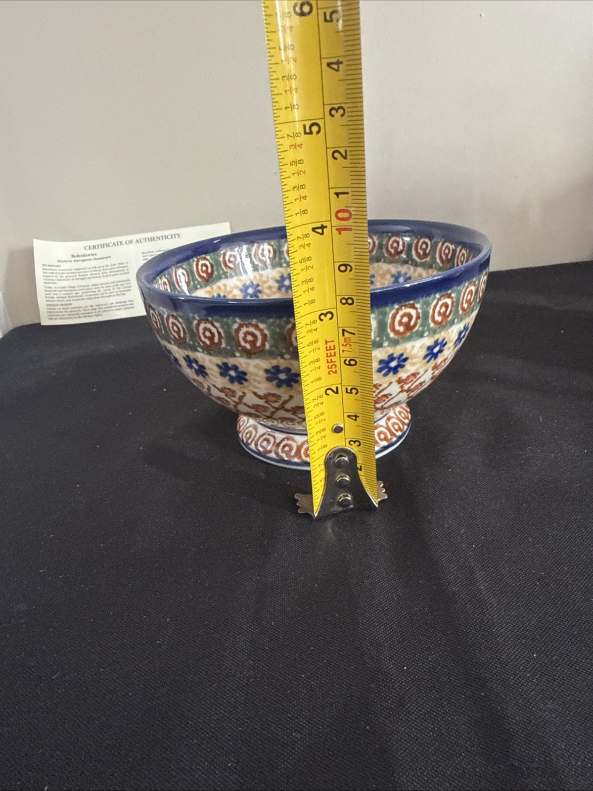 Bowl with Pedestal UNIKAT Made In Poland