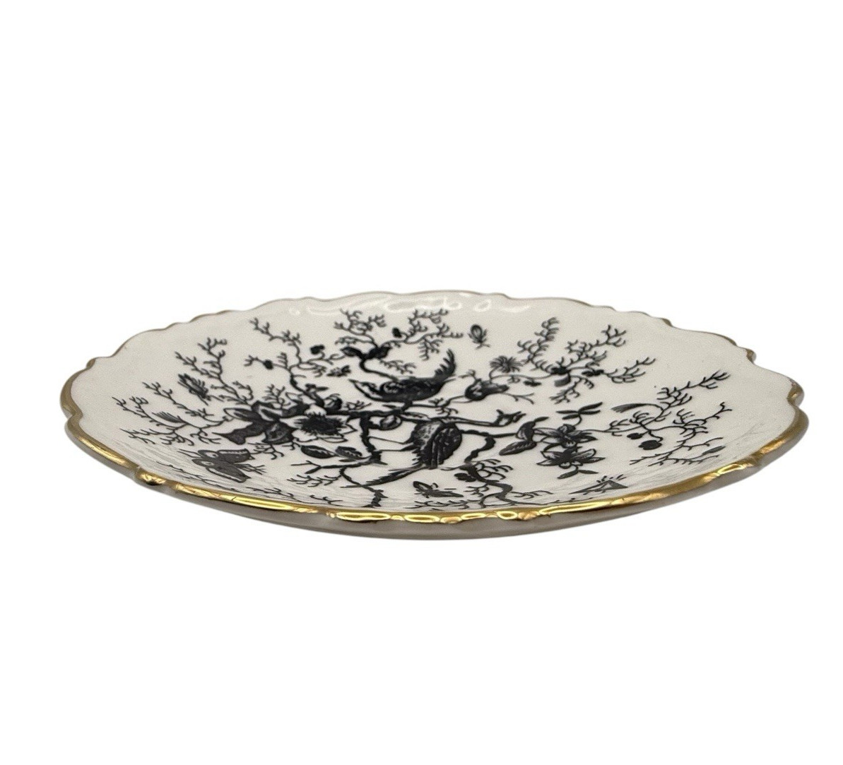 Coalport Cairo Black On White gold Rim Saucer Plate 5.5” Replacement