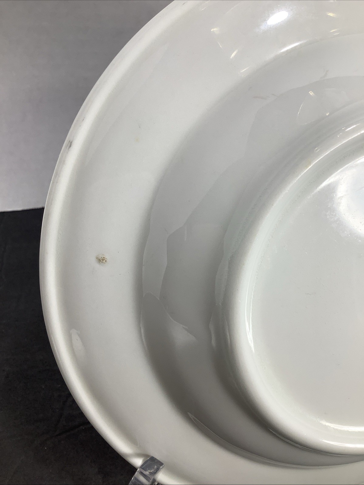 Vintage~Victory China®️ Vitrified 8” Green Stripe Salad/ Pasta Bowl