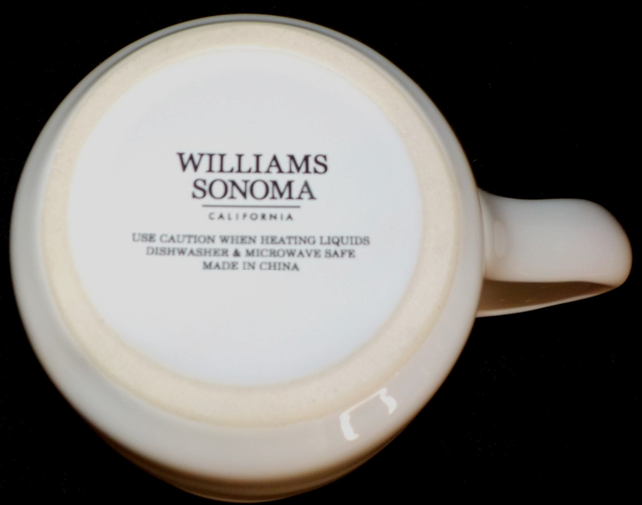 WILLIAMS SONOMA Red Heart Romantic Valentine MUG 14 oz Stoneware (EUC***L@@K)