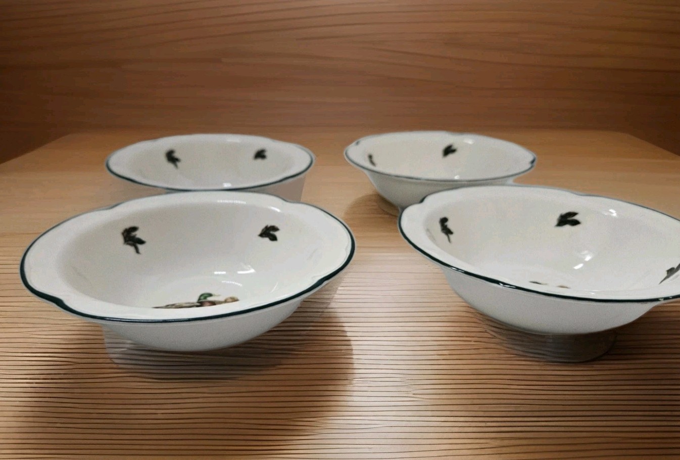 Johnson Brothers Brookshire 4 Soup Cereal Bowls Duck Geese Peasants