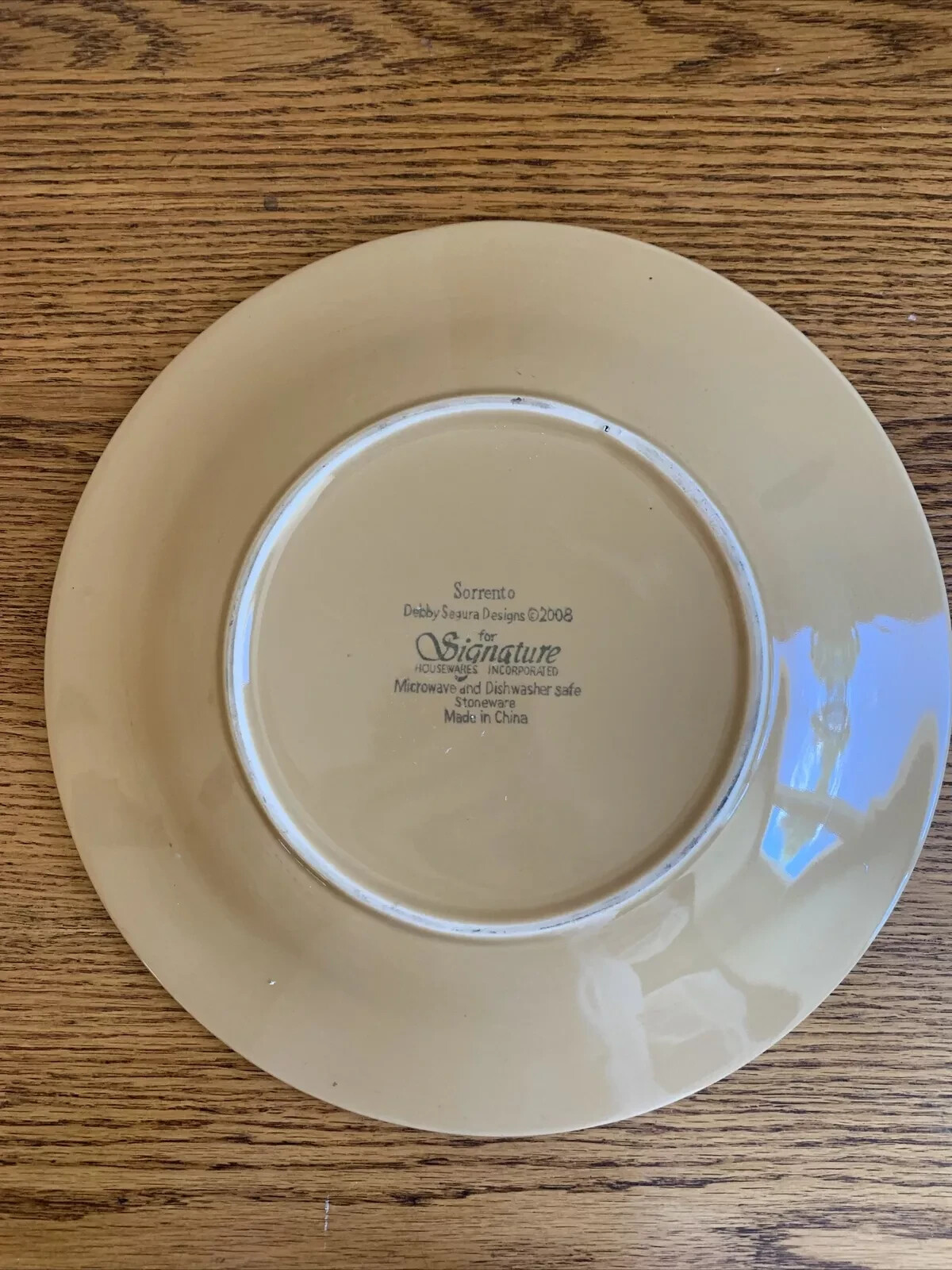SET OF 4 Signature Sorrento WHEAT (GOLD) 11-3/8″ Dinner Plates