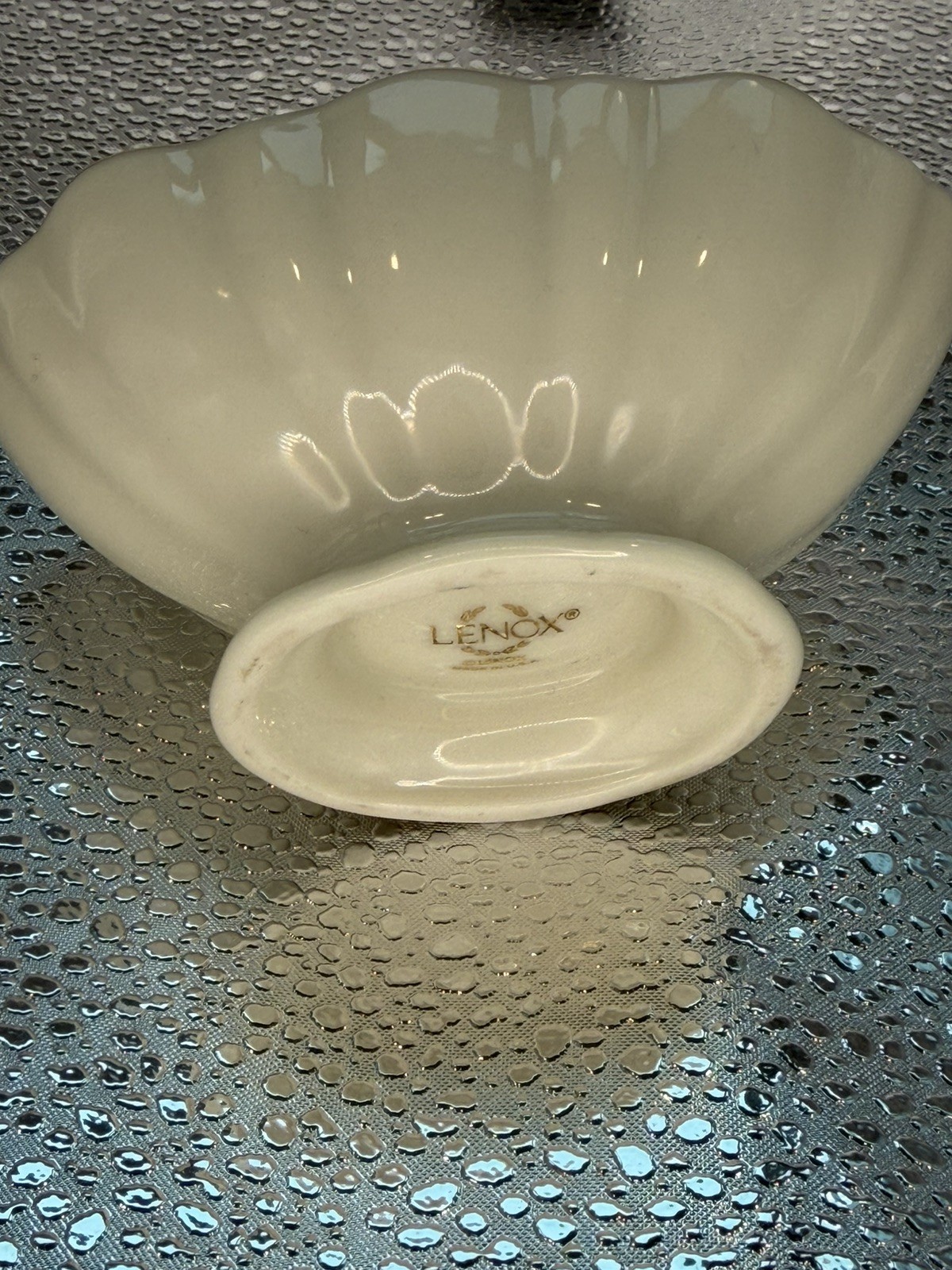Lenox Symphony Oval Footed Small Bowl Candy /Nut Dish Gold Gilded Trim