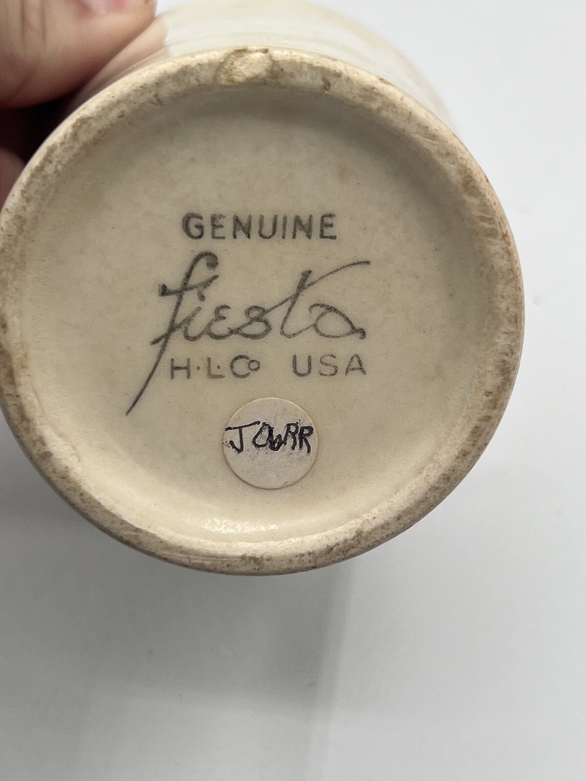 Fiestaware Ring Handle Coffee Mug Cup FIESTA Saint Anthony Savings Indiana