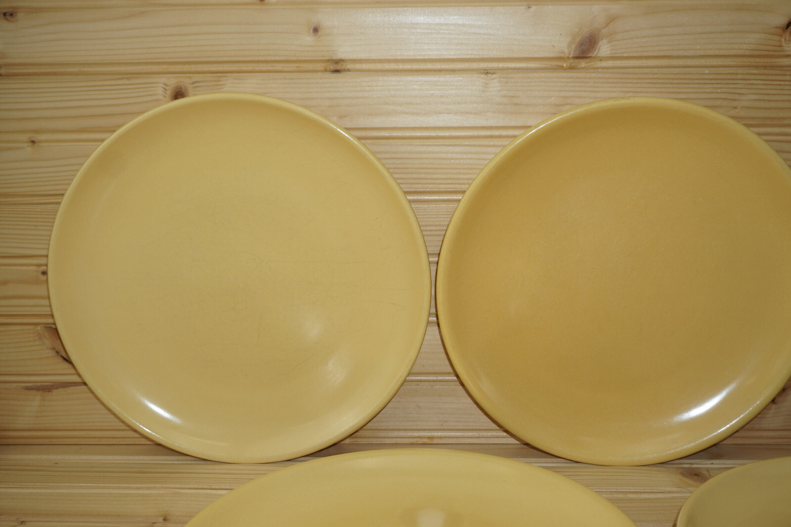 La Solana Pottery Yellow / Orange (5) Dinner Plates, 10″ (S41)