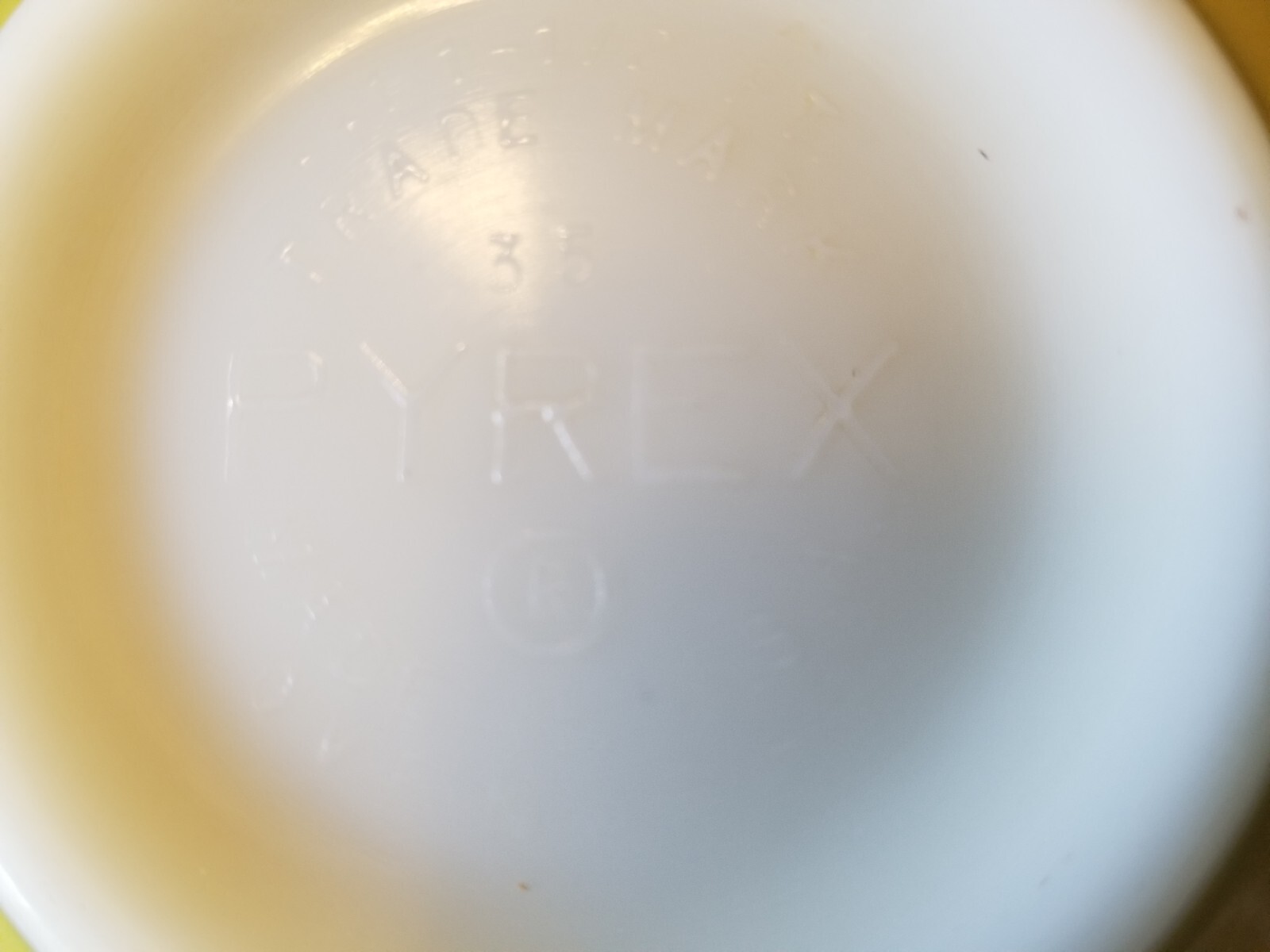 Vintage Pyrex 35 Small Yellow Cinderella Mixing Bowl Nesting 1 1/2 Pt