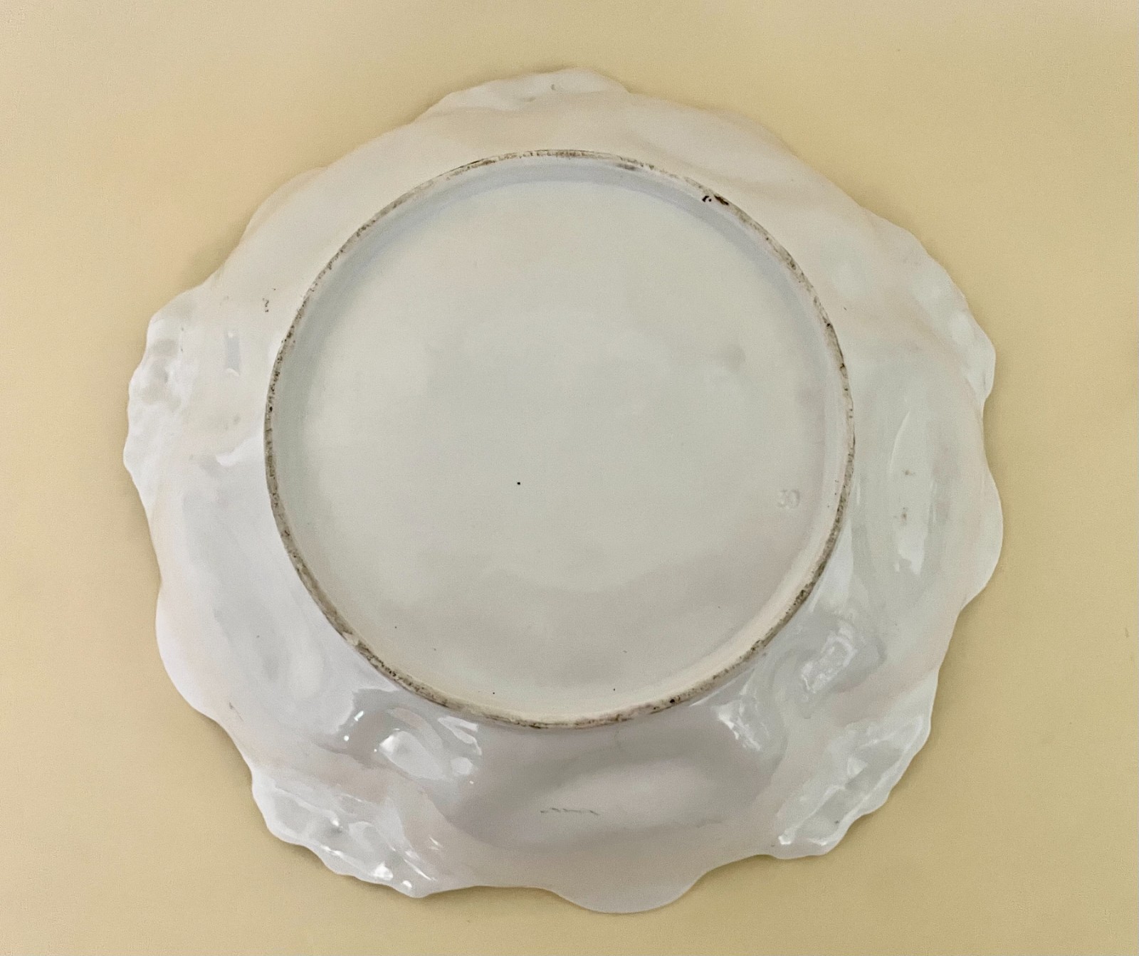 RS Prussia Madame Recamier Lily Mold Portrait Bowl Tiffany Finish Unmarked