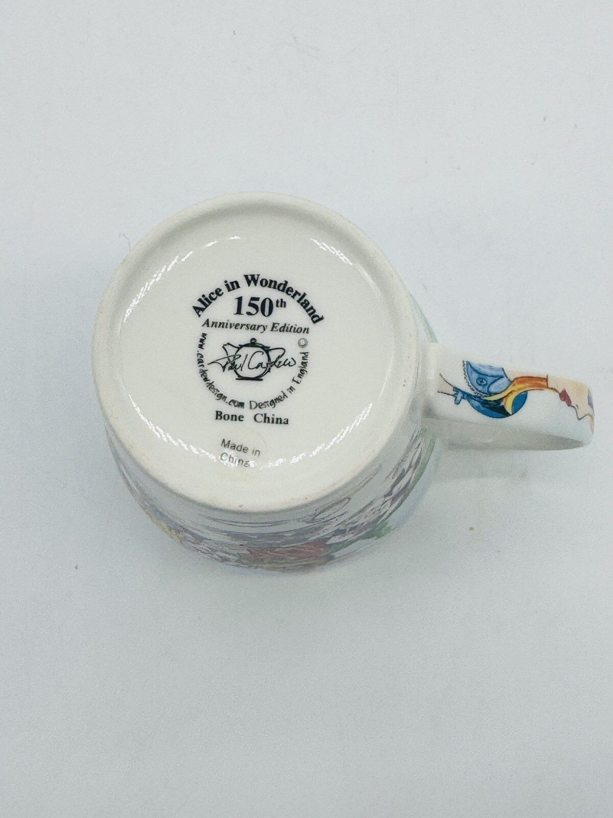 Alice in Wonderland Coffee Cup Mad Hatter Tea Party Paul Cardew 150 Anniversary