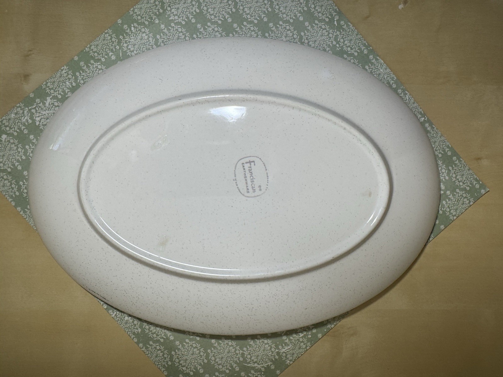 Franciscan Duet Rose 13” Oval Serving Platter USA c.1956-1967 FAST SHIPPING