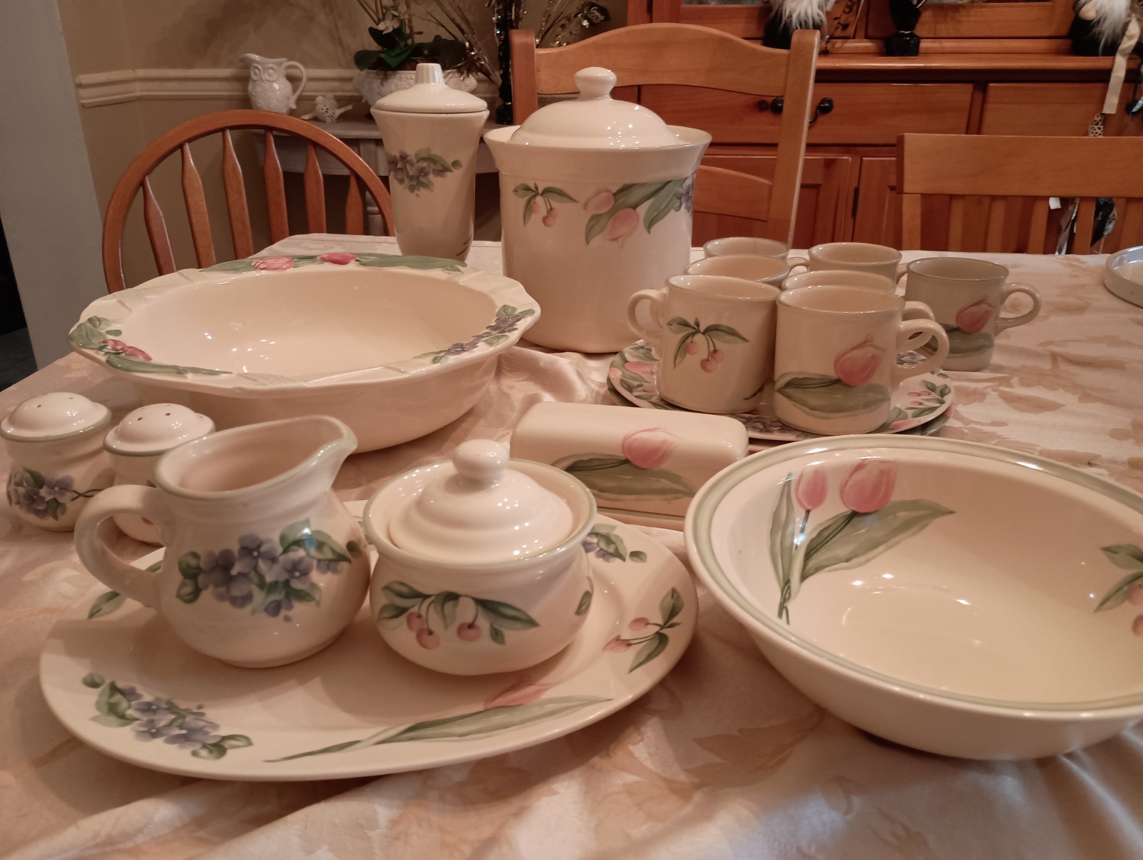 Pfaltzgraff Garden Party Items, Listed Here As a group But Willing To Split Set