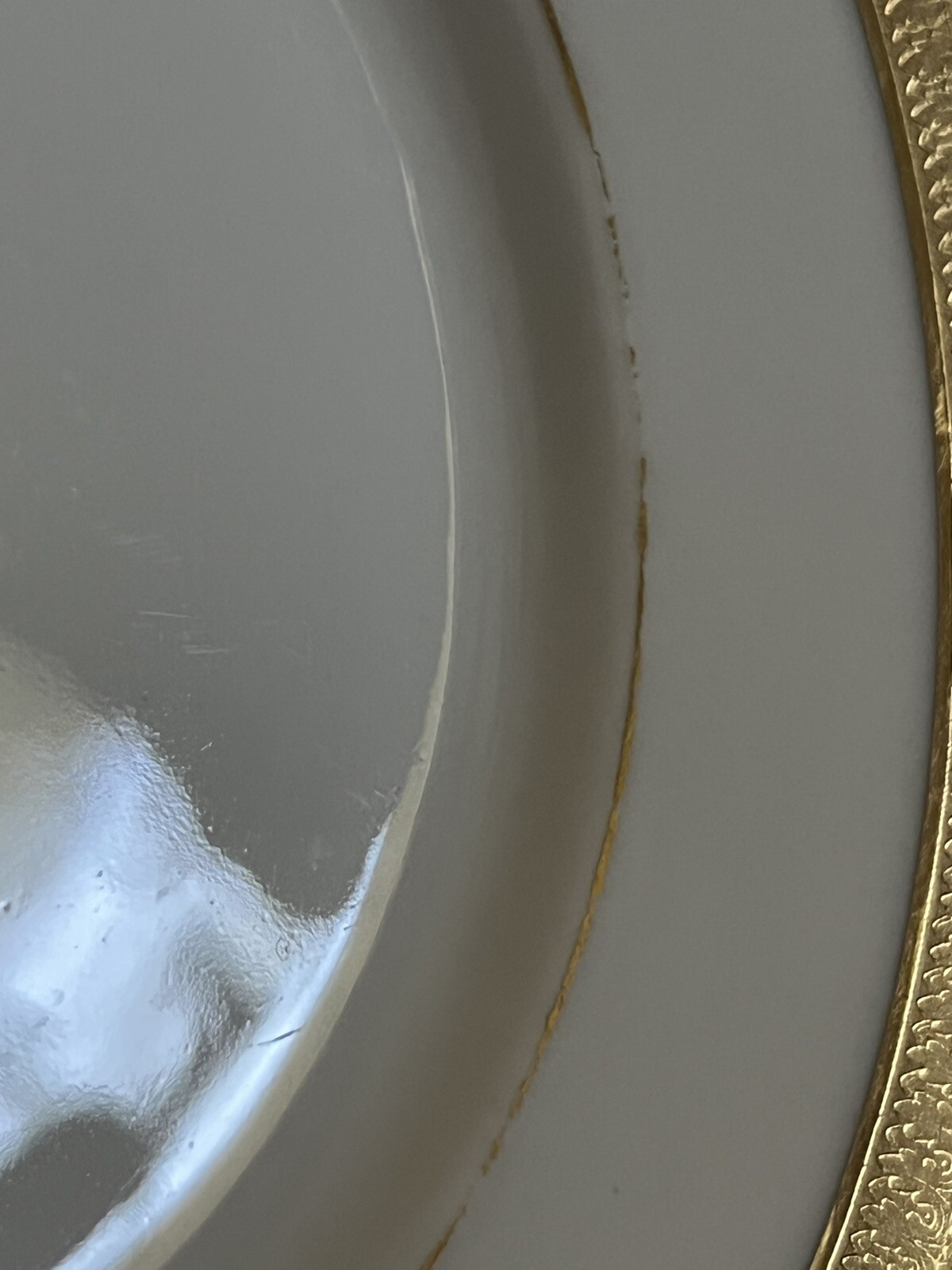 B &C L.Bernardaud &Co Limoges Gold Band Trim Bread And Butter Plates Set Of 6