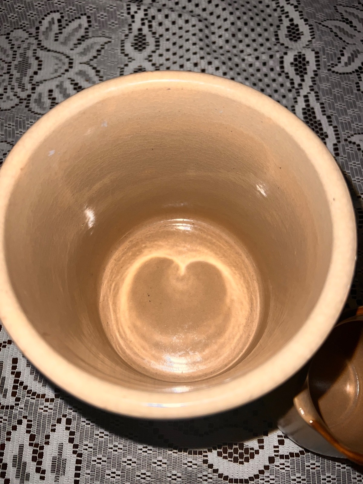 Vintage Hearthside Japan Creamer & Rustic Signed Lemon Pottery Crock Set