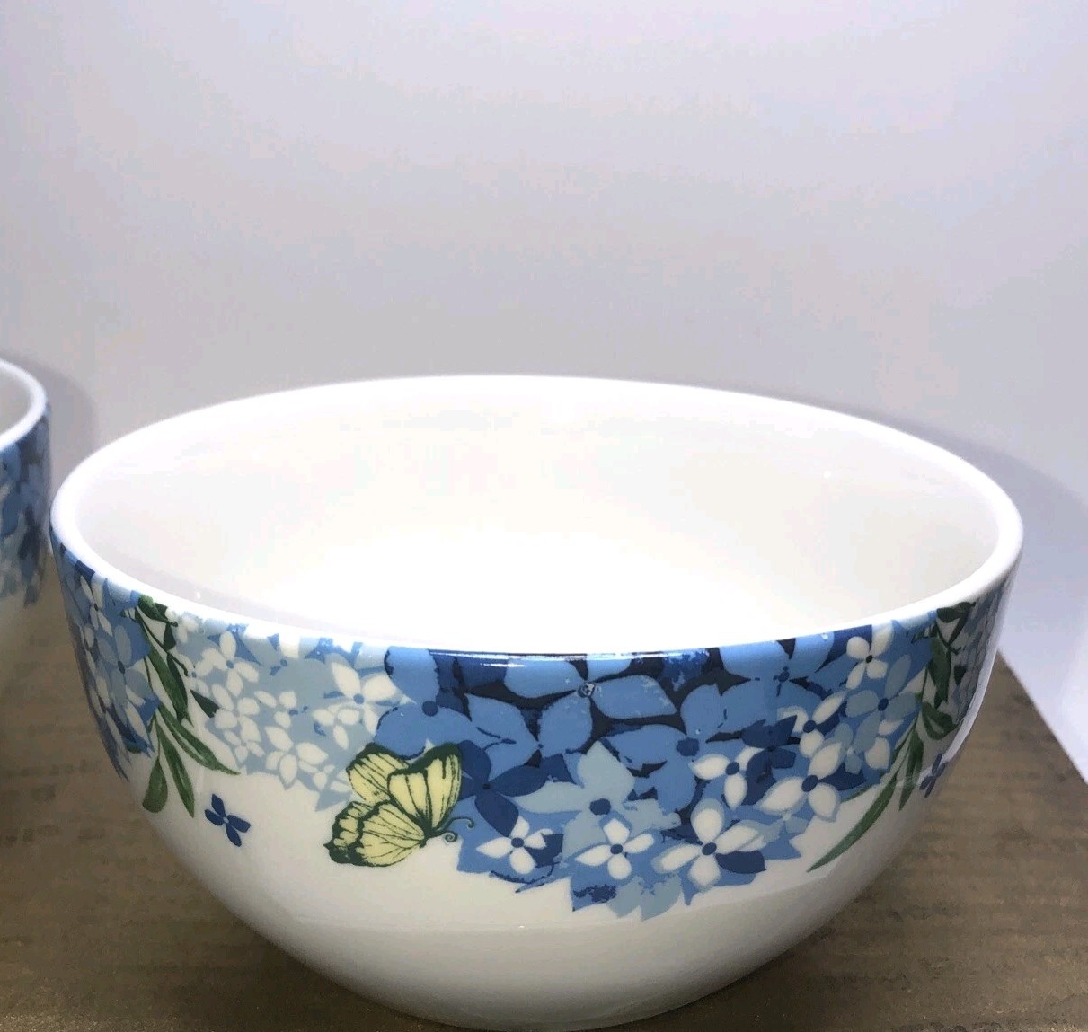 4 ROYAL NORFOLK 5.5” Bowls Cereal,Soup ice Cream Bowl Ceramic Flowers Butterfly