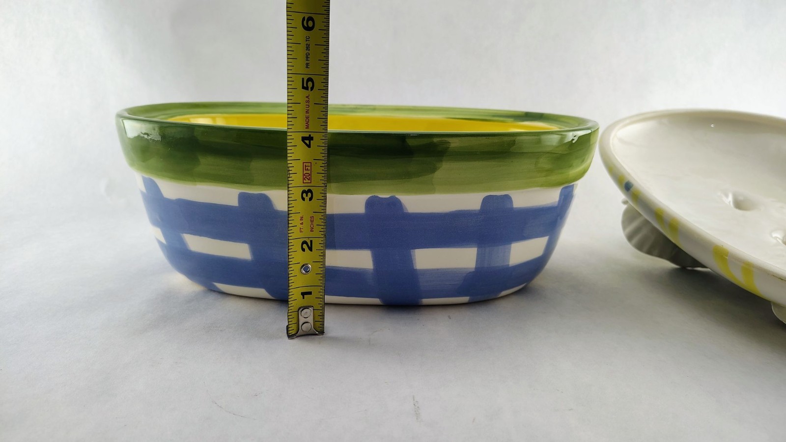 Serving Bowl Paper Windows Lidded Easter / Spring Excellent for Display VTG