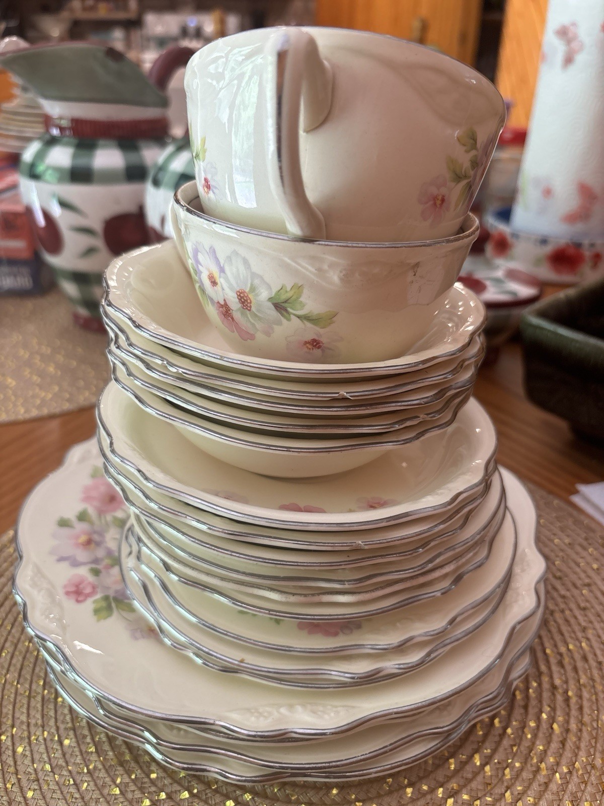 Vintage Homer Laughlin Virginia Rose Mixed Lot of 20 Pieces