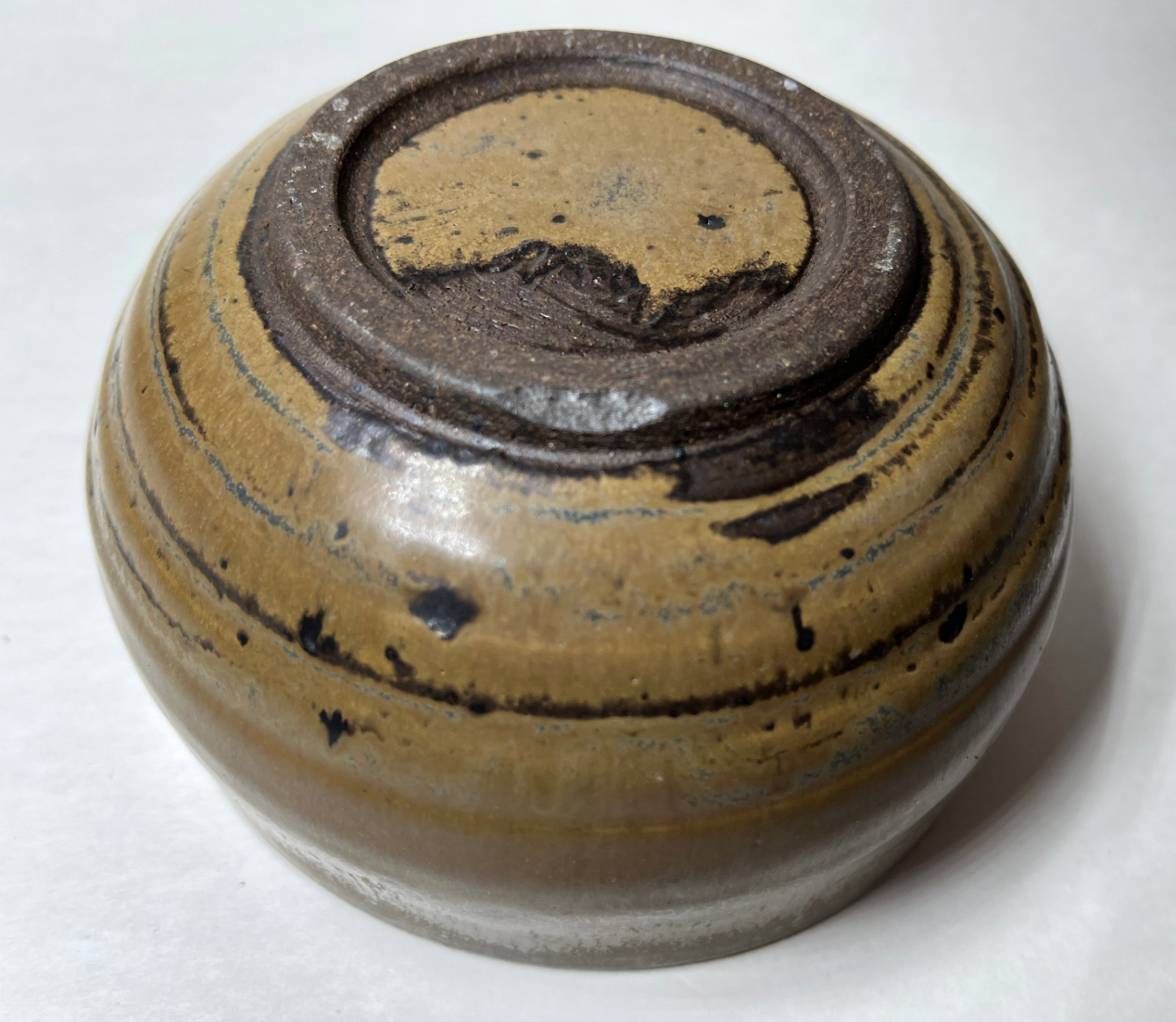 Vintage Artist Marked Studio Pottery Stoneware Bowl