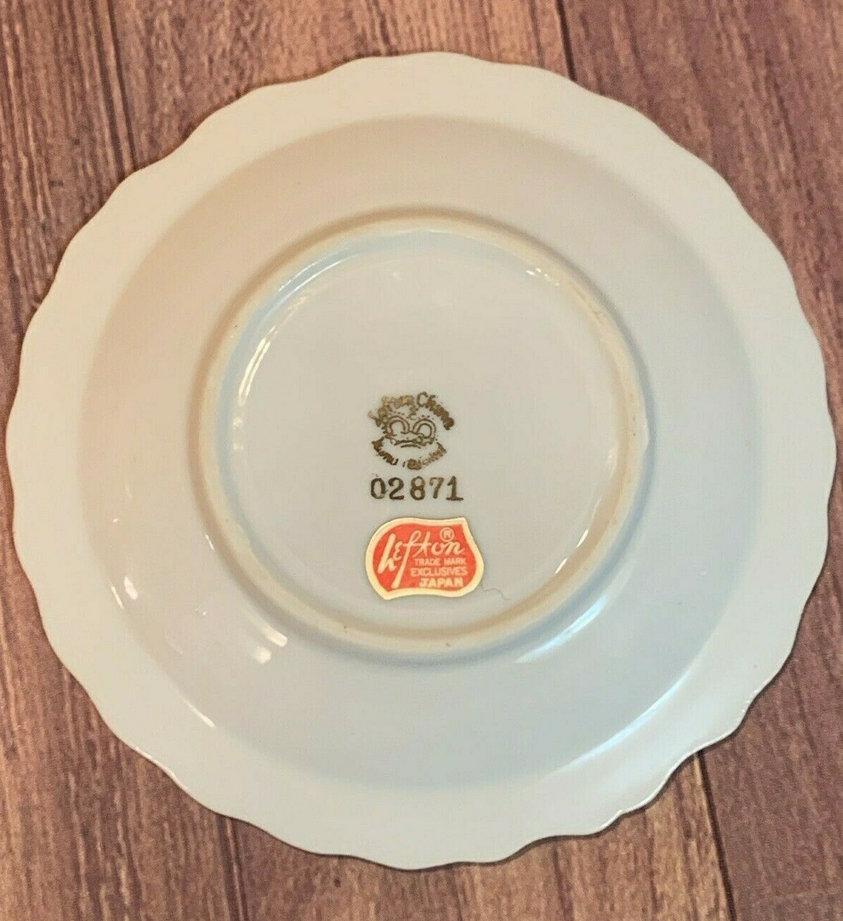 Lefton China ~ Dogwood Design *mini* Creamer and Saucer Set ~ Japan