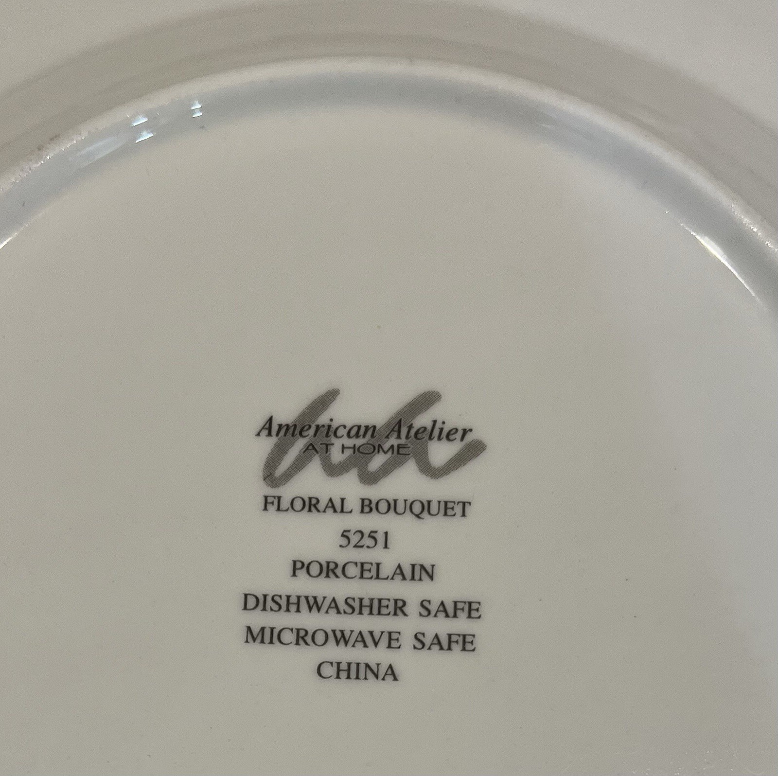 American Atelier Vintage 8” Porcelain China Salad Plates Set of 4 Or Replacement