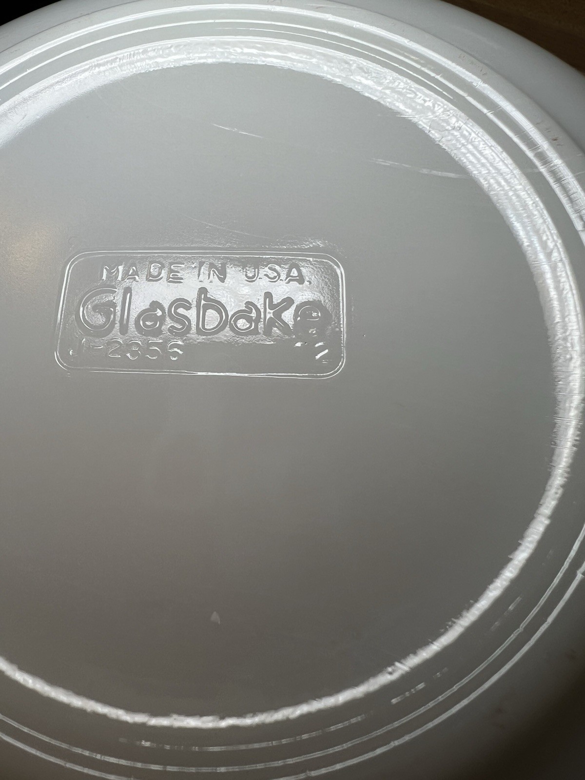 Vintage Glasbake Milk Glass Blue Thistle Flower Bowl Set Of 2 EUC 8.5 And 9”