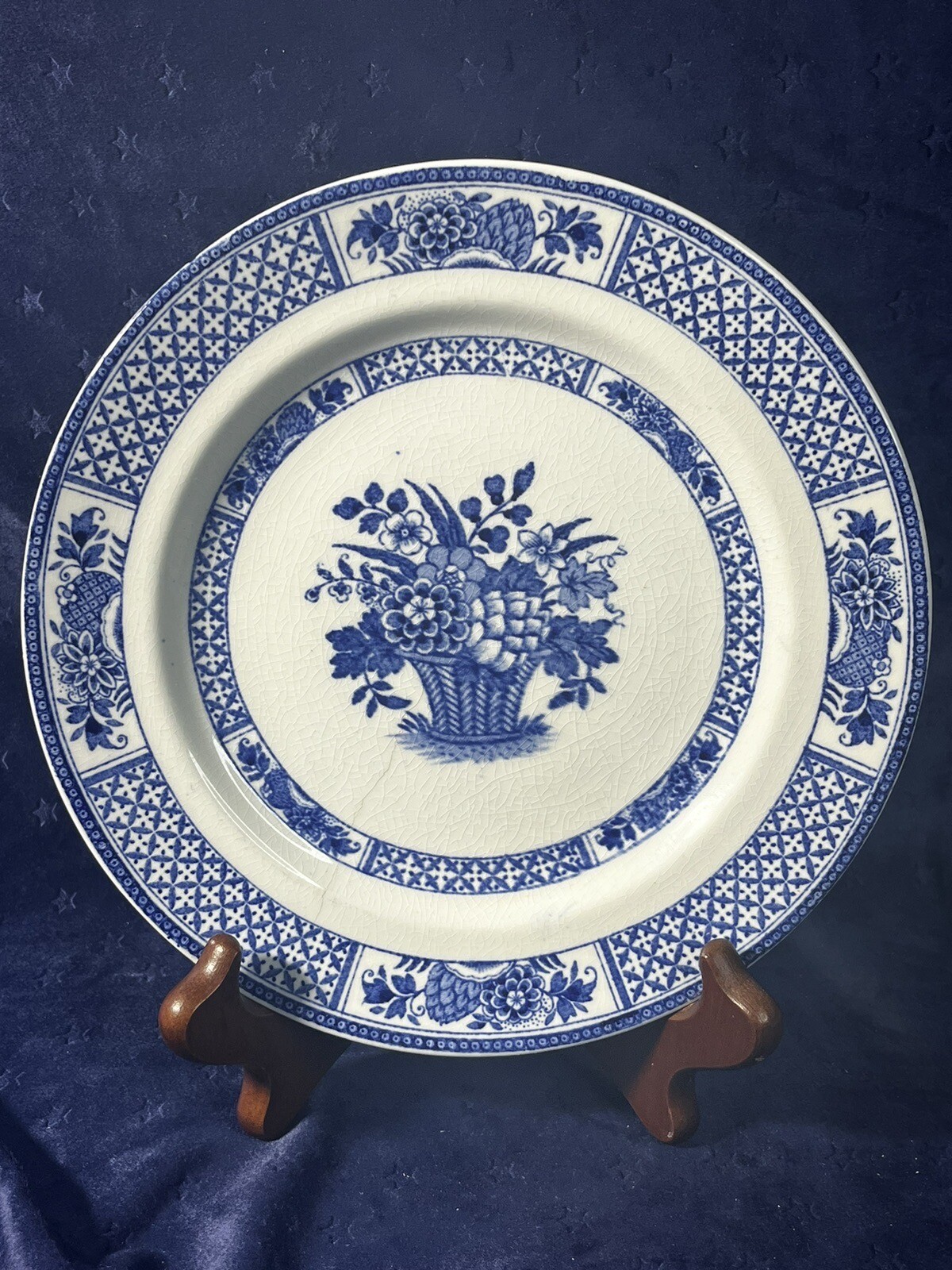 BOOTHS Vintage Set Of 6~7 7/8” Salad Plates NANKIN pattern English Silicon China