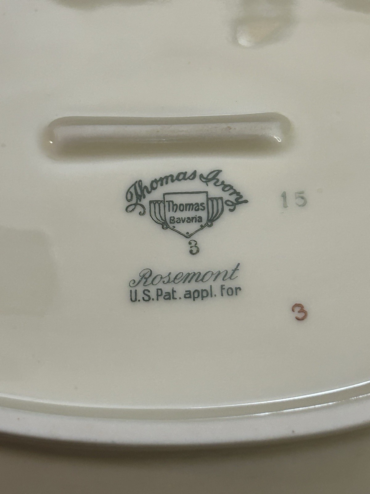 THOMAS IVORY ROSEMONT 10.5” Oval Vegetable Bowl BAVARIA GERMANY