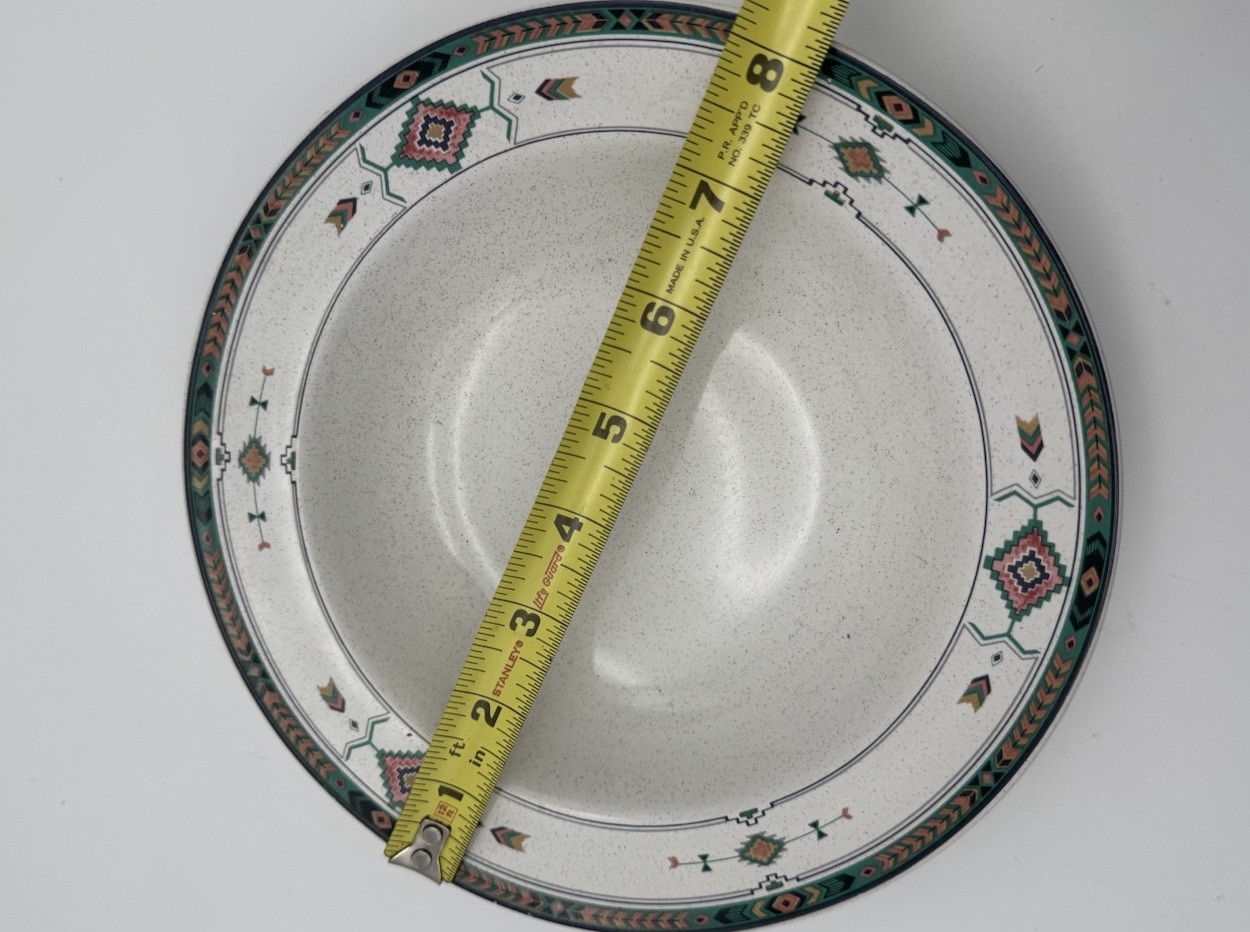 Set 6 Studio Nova Adirondack 2201 Pattern Bowls Dinnerware Vintage Southwest