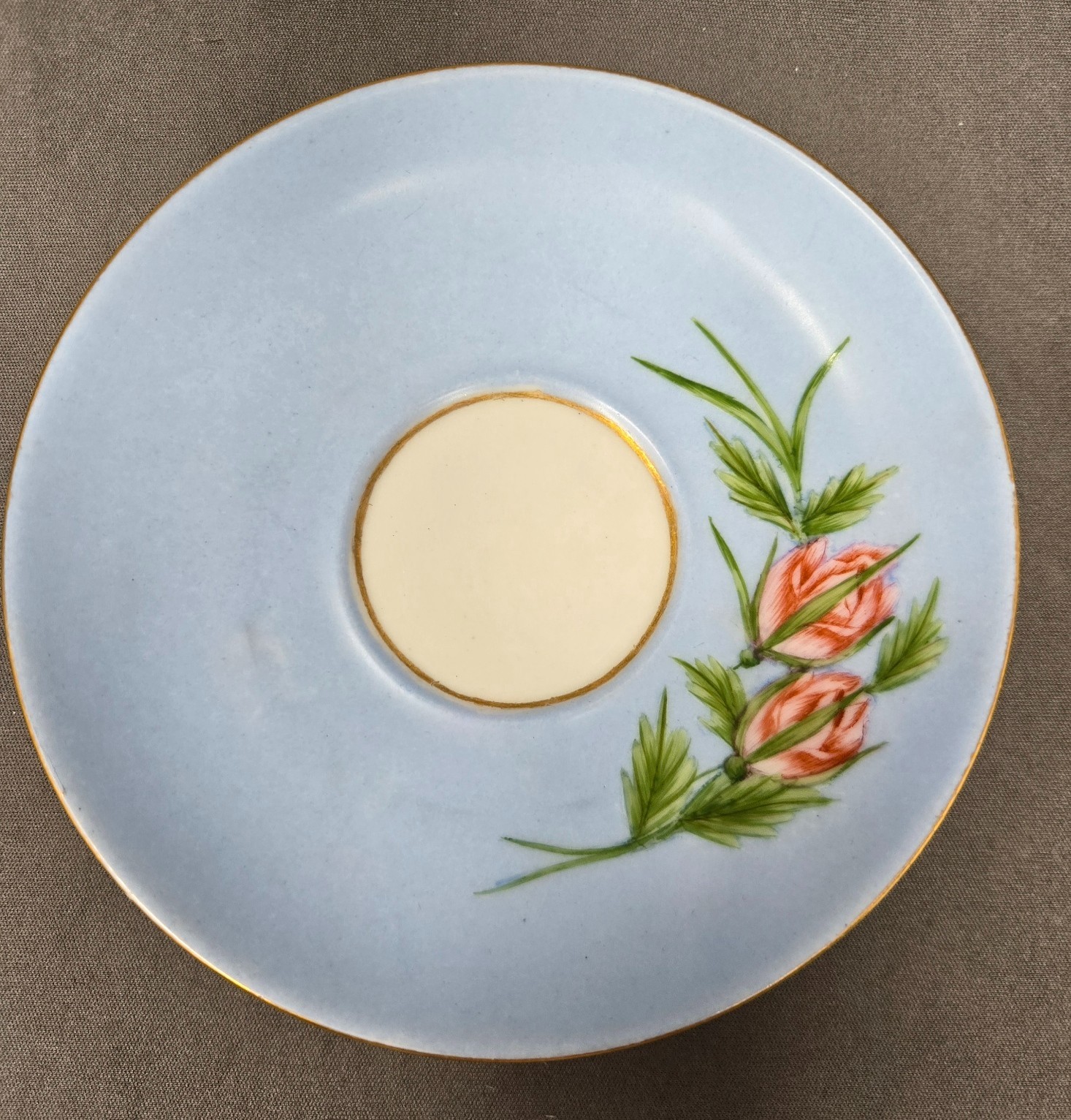 Haviland & Co Limoges Butterfly Handle Teacup and Saucer 1888-96