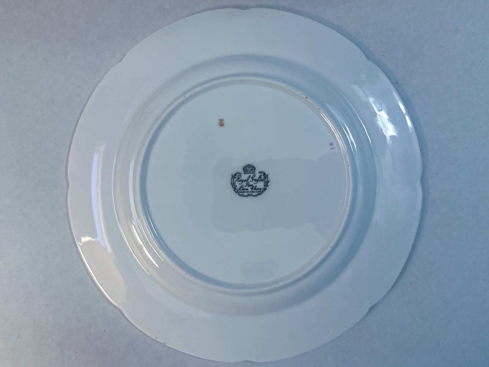 Vintage Royal Grafton Bone China Side Plate Pink Gold Trim #1840