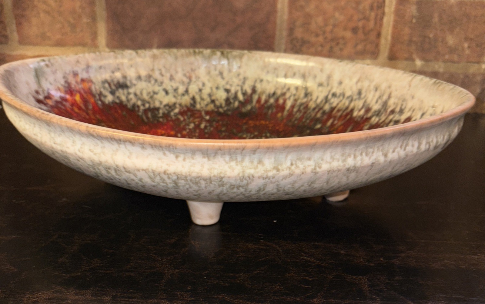Karlsruhe Majolica Bowl 7603 Friedgard Glatzle Design 1970’s Excellent