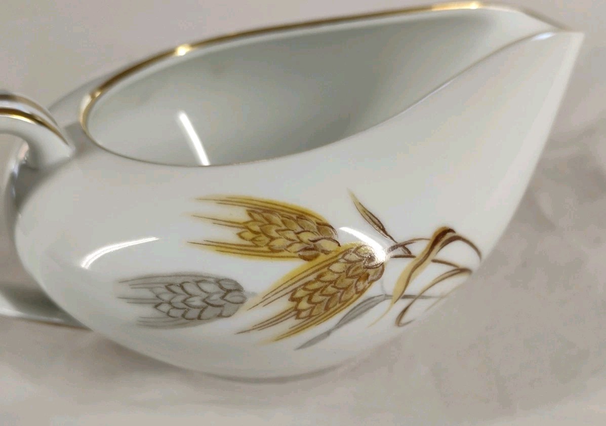 Noritake China Wheaton Creamer Pourer Gravy Boat 5414 Vintage Japan Wheat