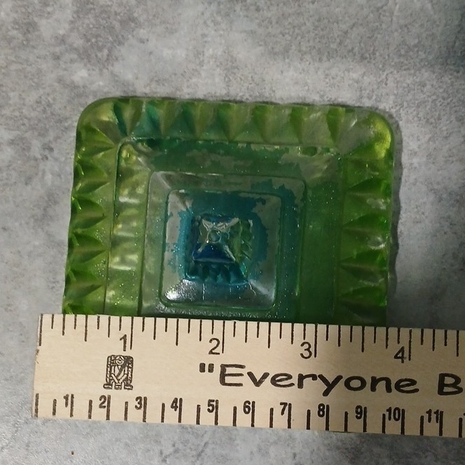 Vintage Jeannette Glass “Wedding Cake Box” Candy Dish