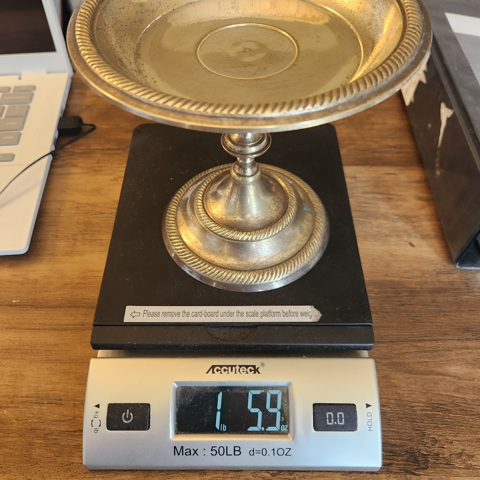 Antique Art Deco Ice Cream Cup Pedestal Candy Candle Server Holder India Metal