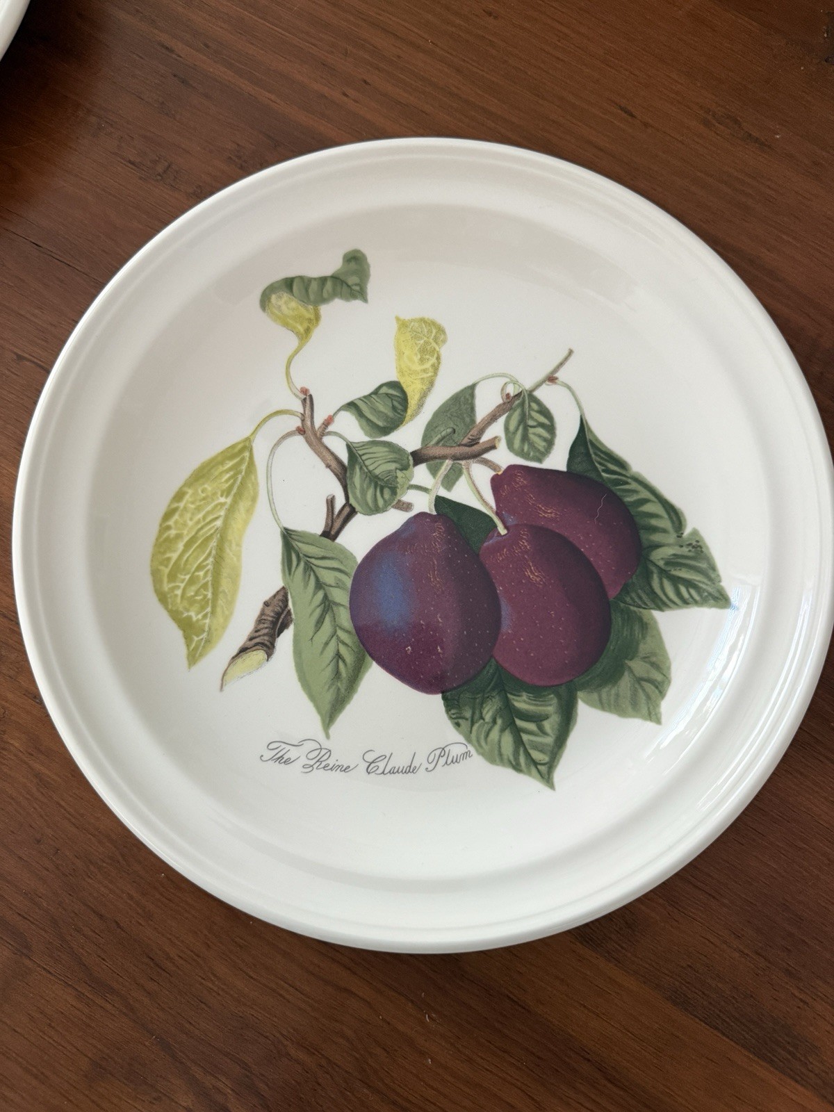 Vintage Portmerion Pomona Vintage The Reine Claude Plum Dinner Plate EXC 10.5”