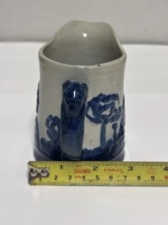 Antique Old Sleepy Eye Creamer Pitcher 4” Tall Unmarked, excellent condition