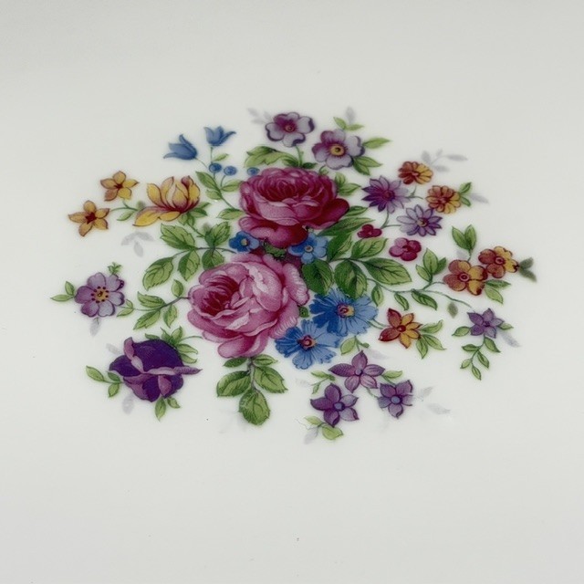 Victoria China Czechoslovakia Oval Serving Platters VIT205 Vintage Set Of 2