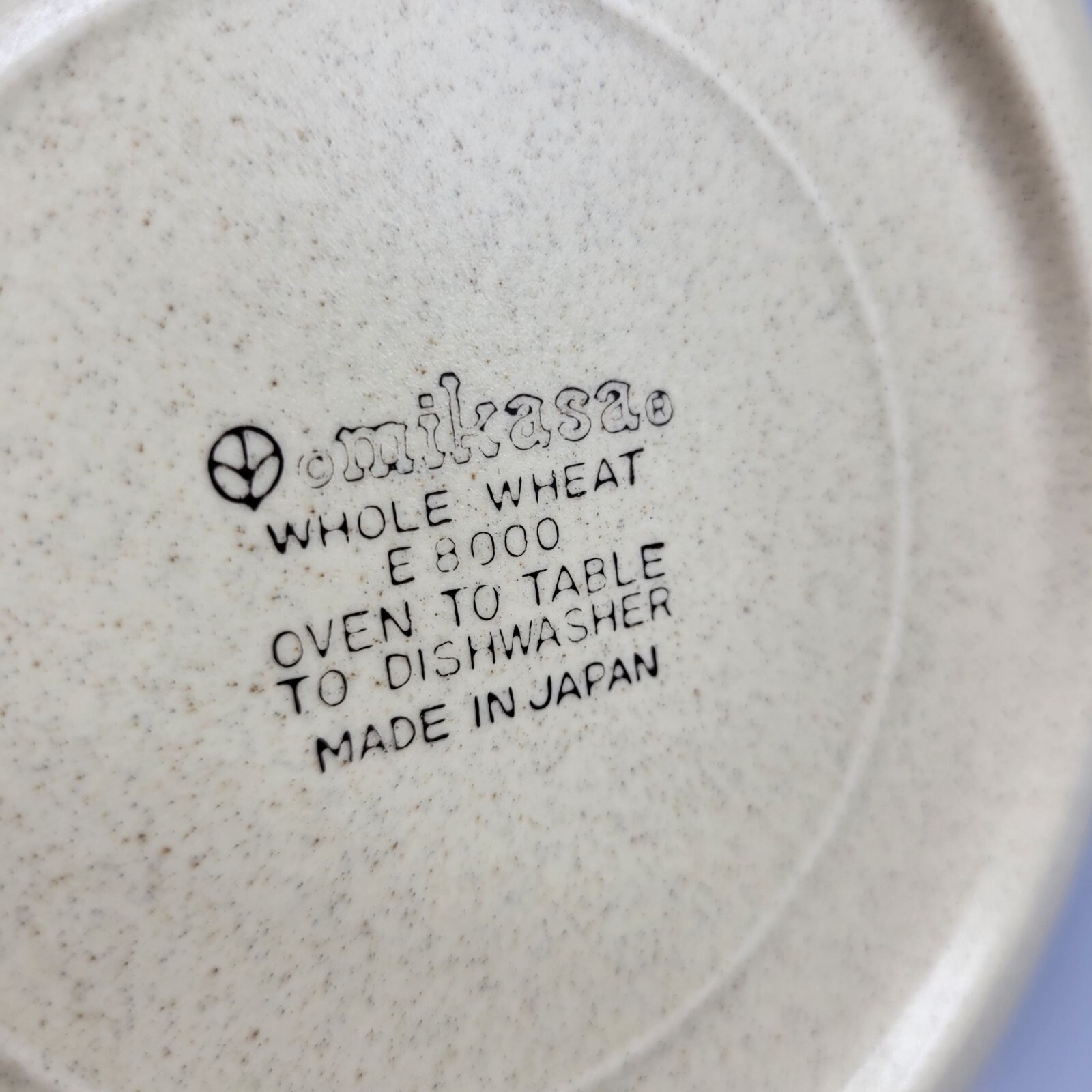 Vintage Mikasa Whole Wheat E8000 8″ Salad Plate Set Of 2 Stoneware Made In Japan