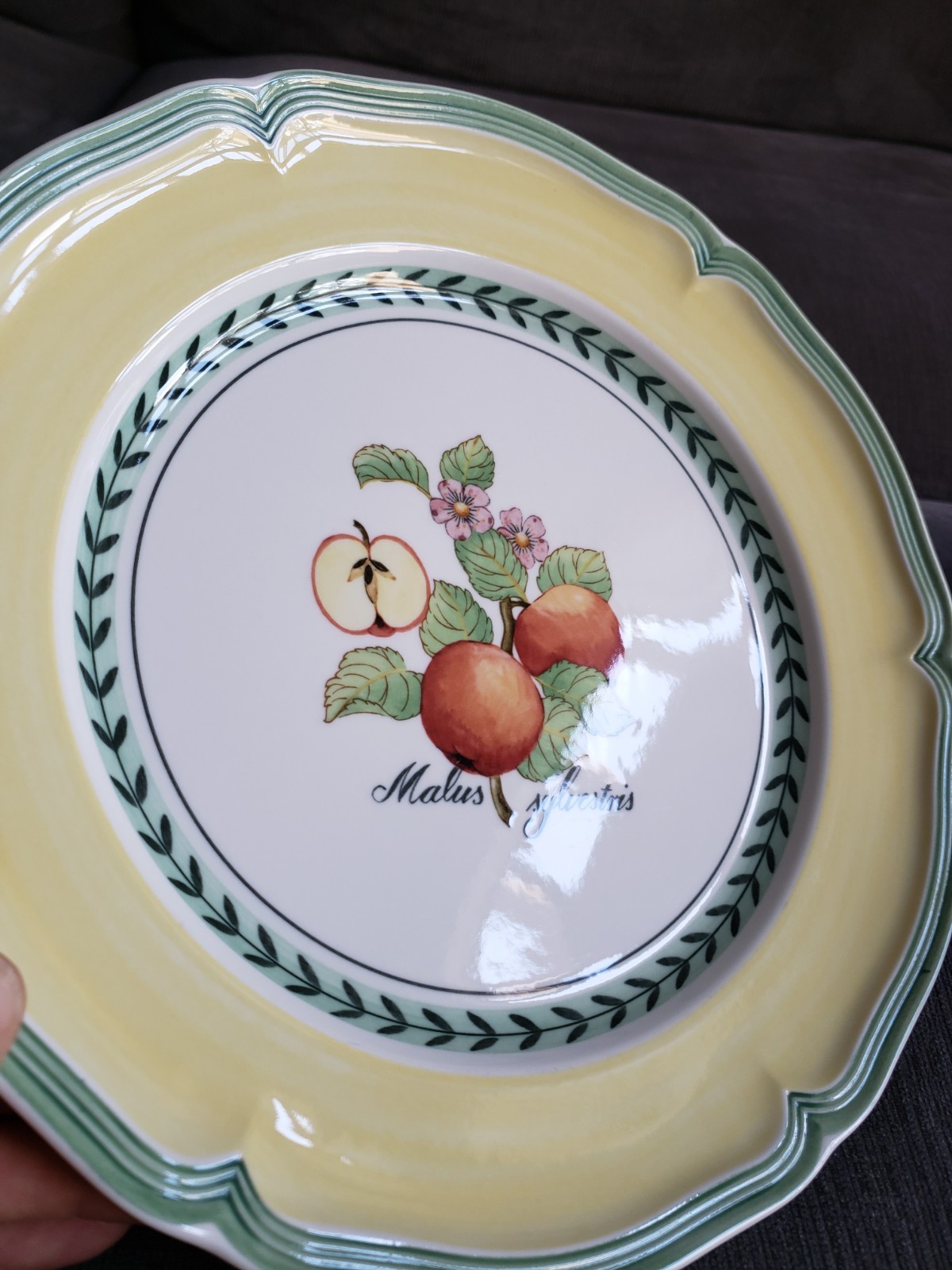 Set Of 4 Villeroy & Boch FRENCH GARDEN Valence Orange Dinner 10 3/8″ EXCELLENT!