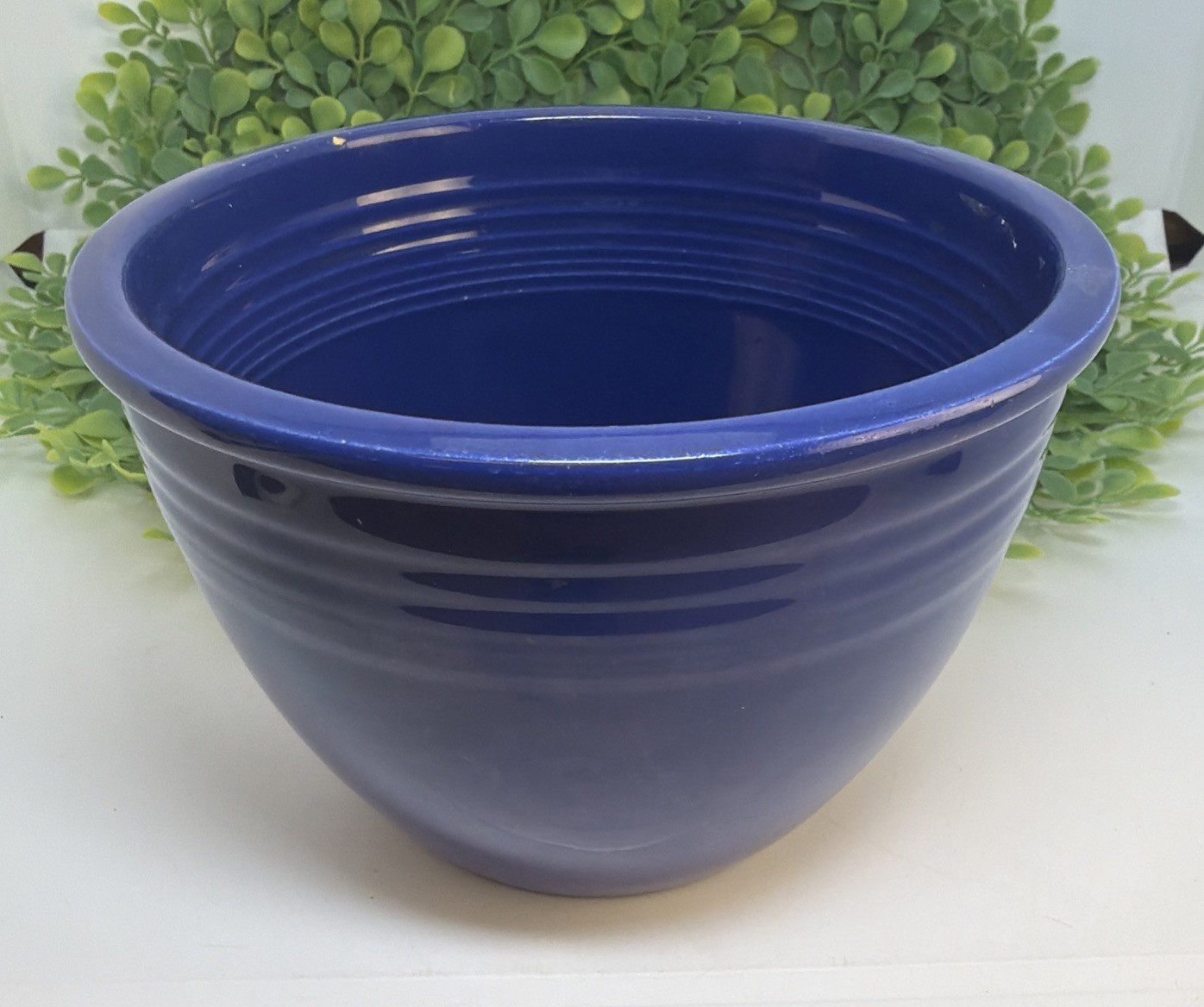 Vintage HLC Fiestaware BLUE Mixing Nesting Bowl #2 Circa 1936-1944 USA