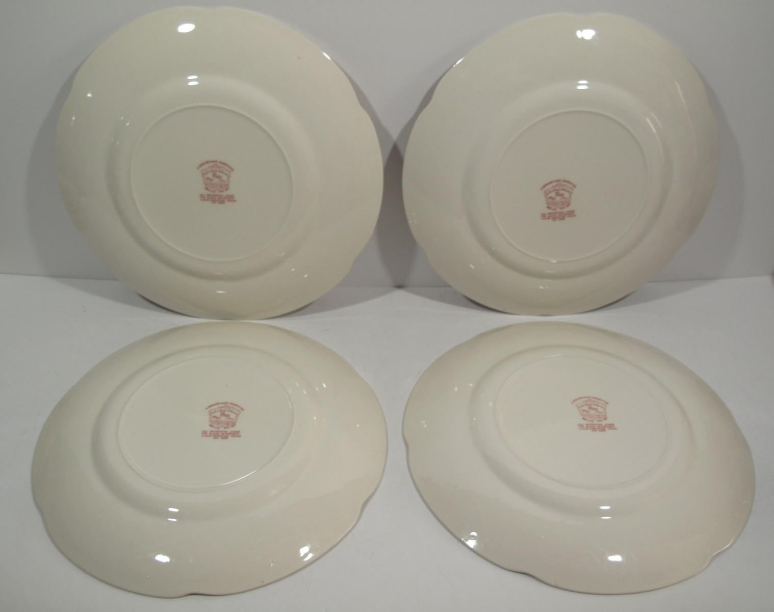 VTG Windsor Ware 16 Pieces Dover RED Pattern Johnson Bros. England Serving for 4
