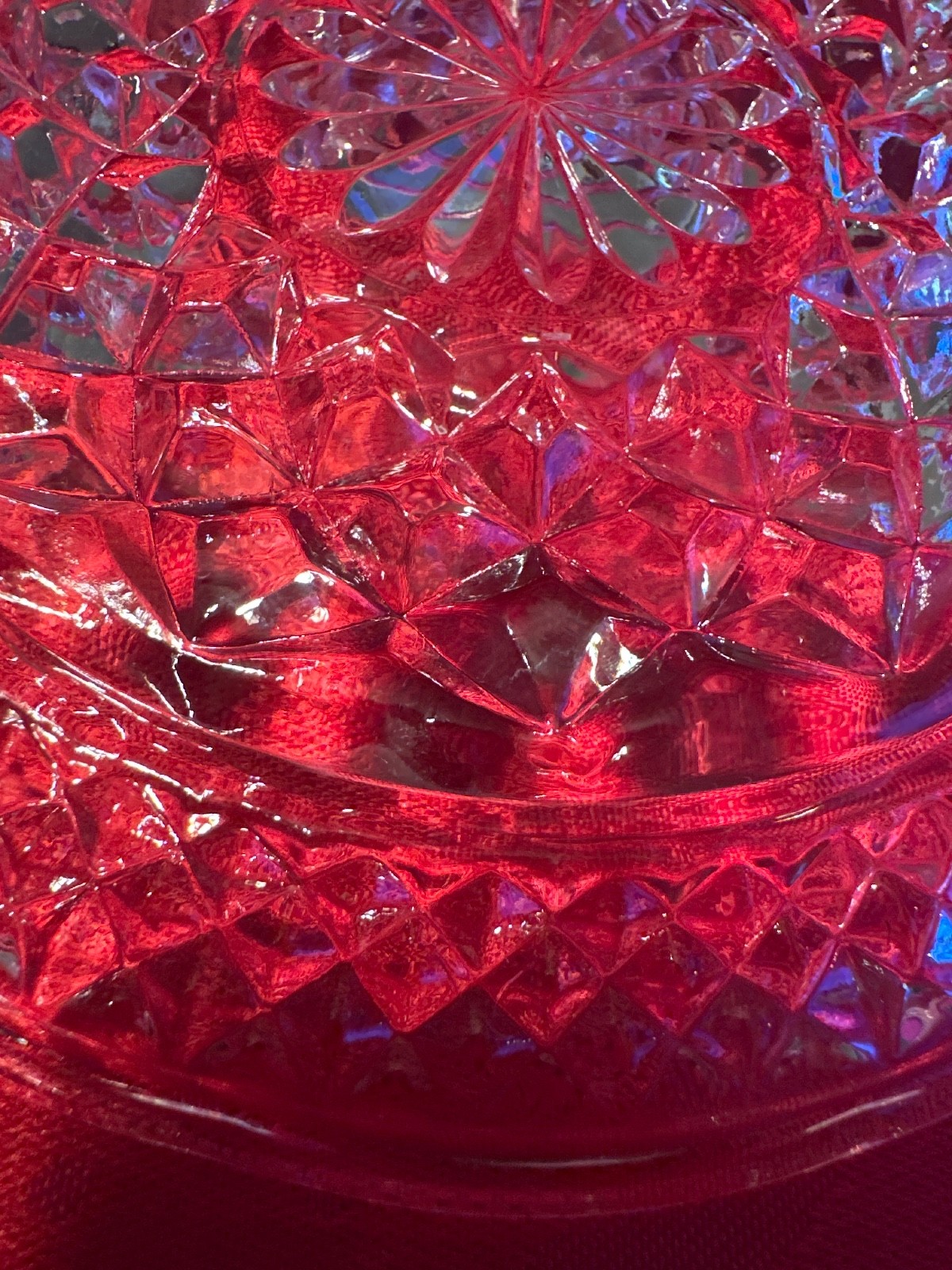 Set of 4 Vintage Anchor Hocking 6.0” Wexford Clear Glass Saucer Plates