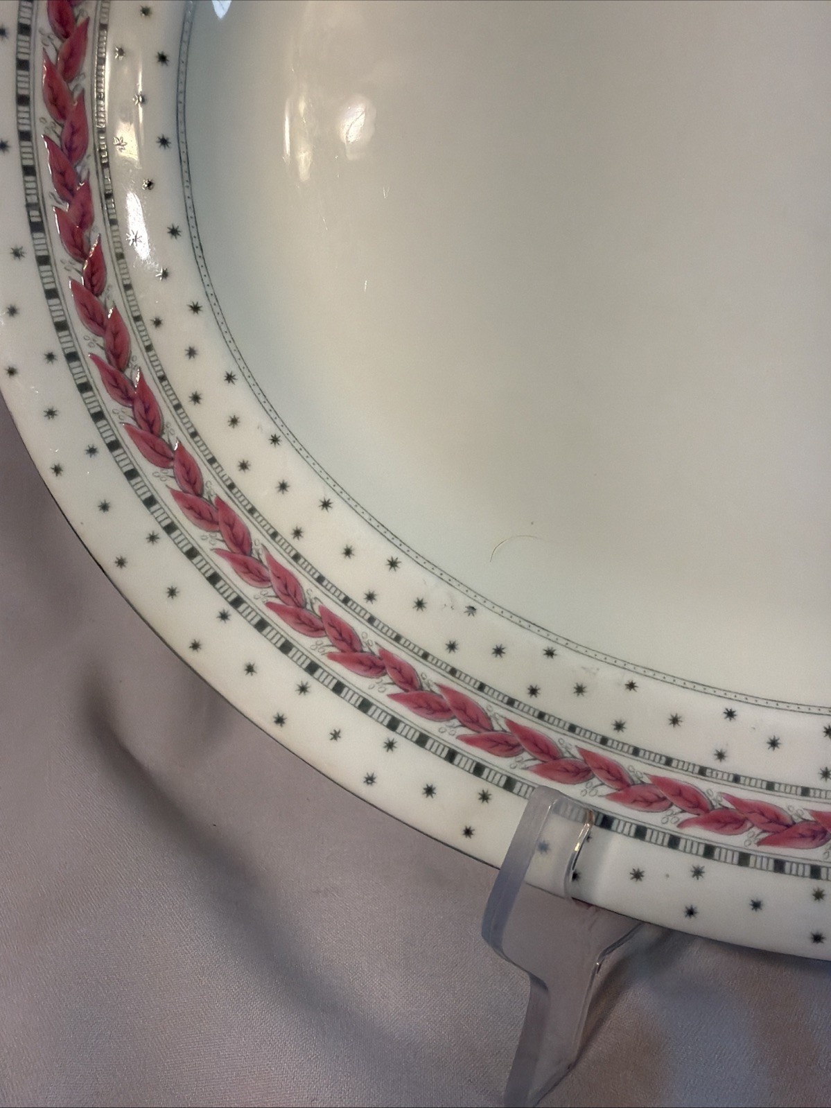 Royal Worcester Alpine Pink 15.5” X 13” Oval Serving Platter Bone China Vintage