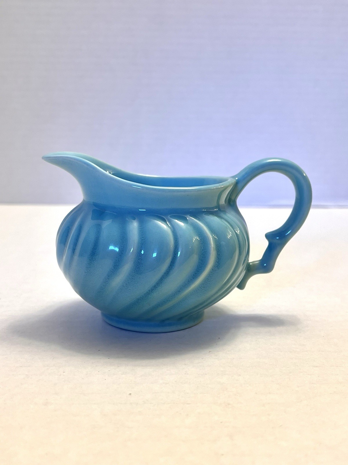 GMB Franciscan Coronado Aqua Glossy Creamer Gladding McBean Pottery 1936-1938