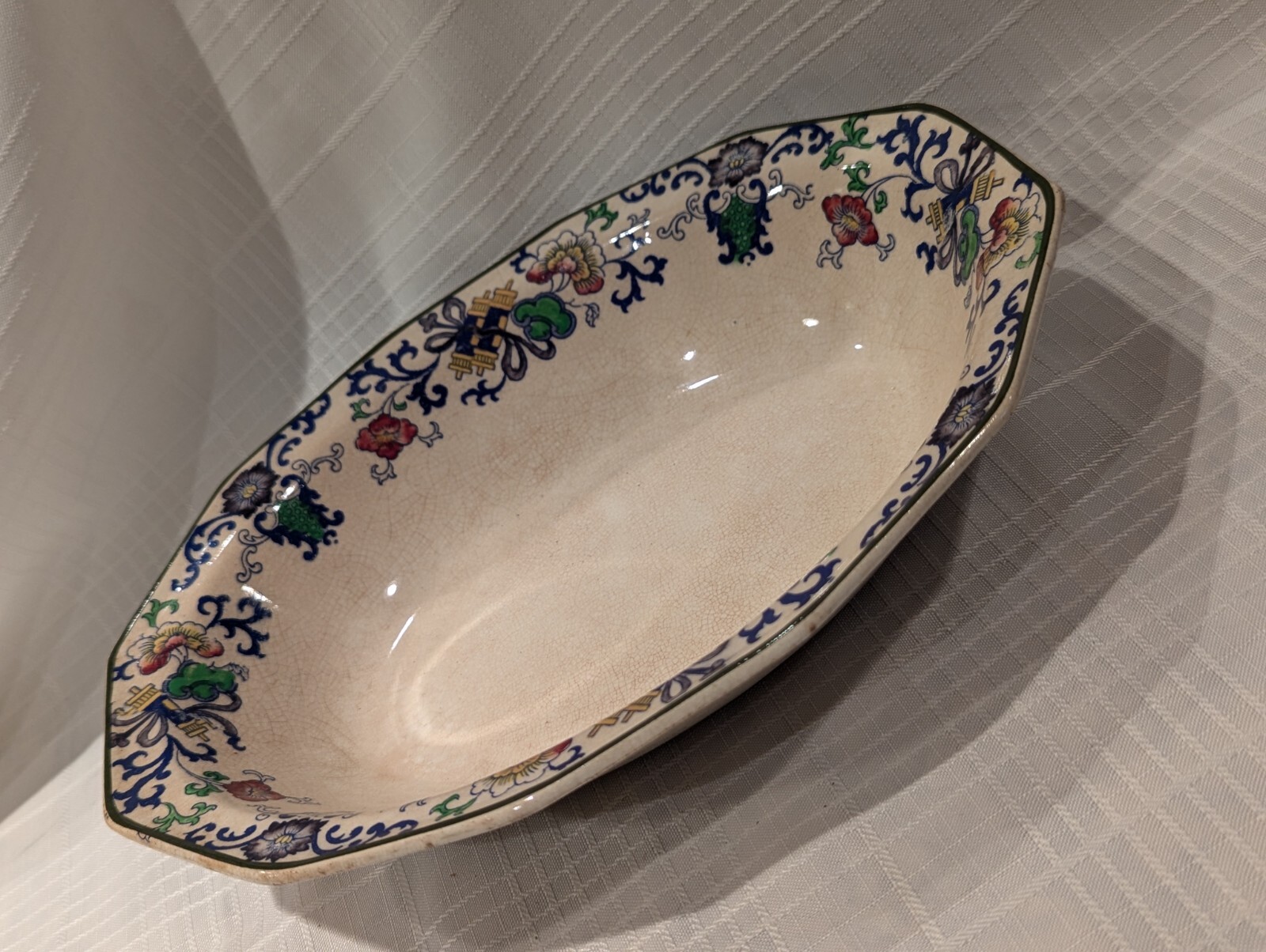 NANKIN Oval Vegetable Bowl ROYAL DOULTON 10″ Discontinued 1902